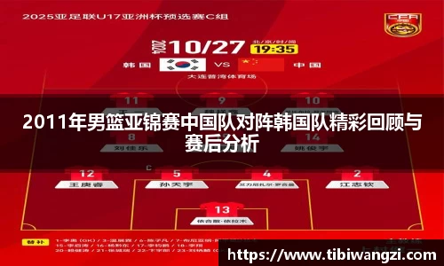 2011年男篮亚锦赛中国队对阵韩国队精彩回顾与赛后分析